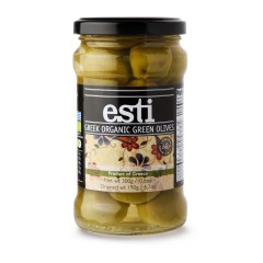 Olives green organic 300gr Esti front view