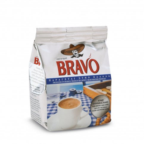 Café grec 100g BRAVO, vu de face