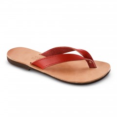 Leather Sandals "Hestia" - Red