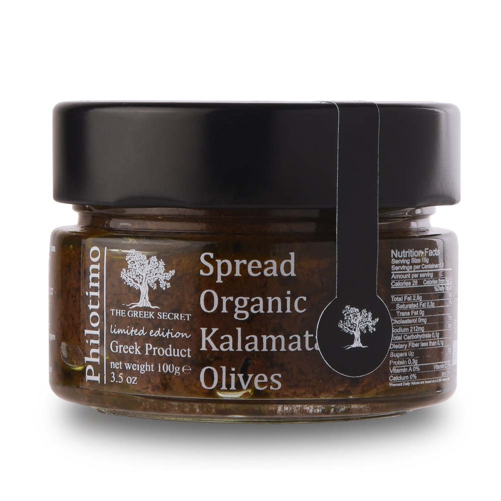 Spread organic Kalamata olives limited edition 100g PHILOTIMO