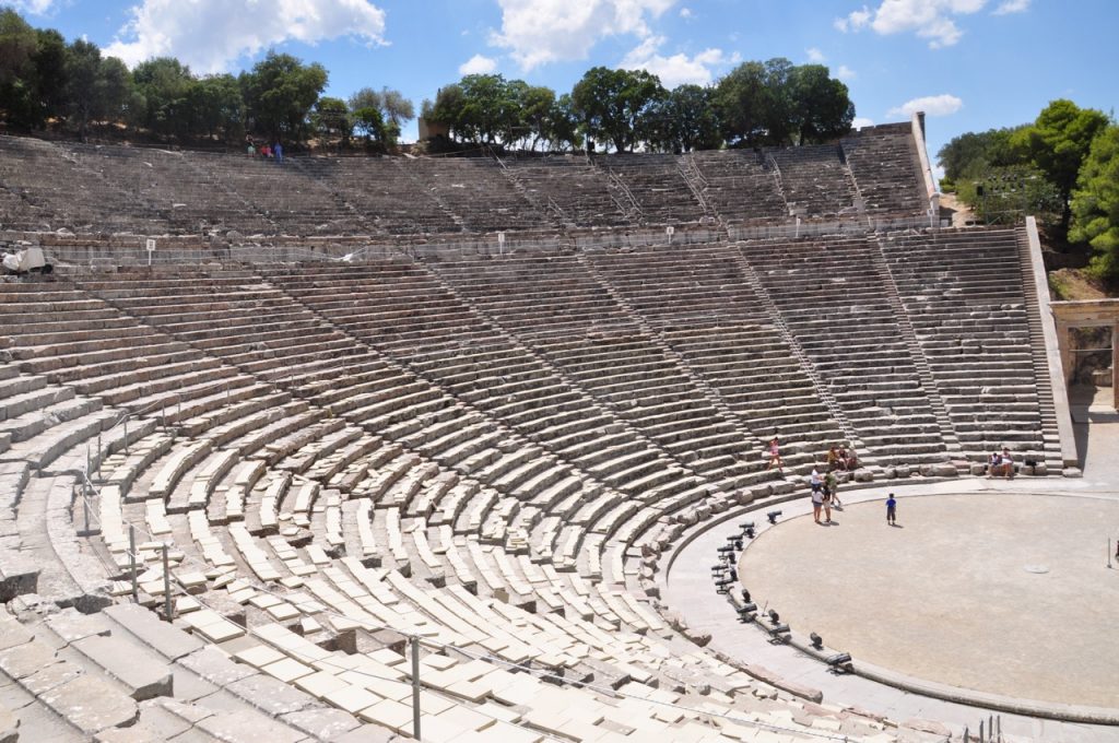Théâtre grec d'Épidaure, en Argolide, Péloponnèse
