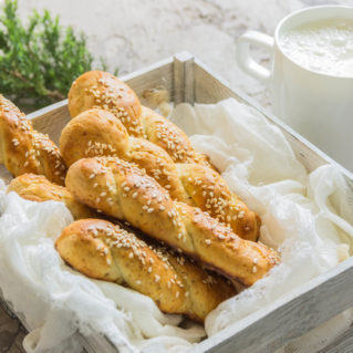 Traditional greek homemade biscuit cookies for Easter