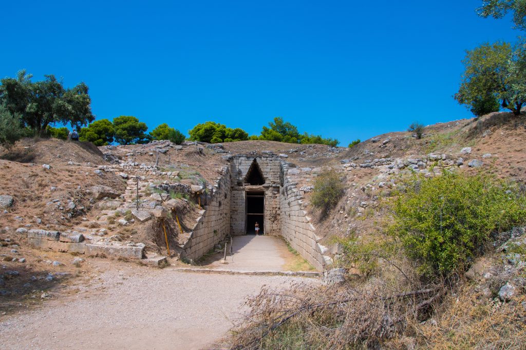 Le site archéologique de Mycènes en Argolide