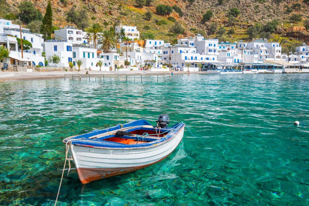 Loutro village in Crete