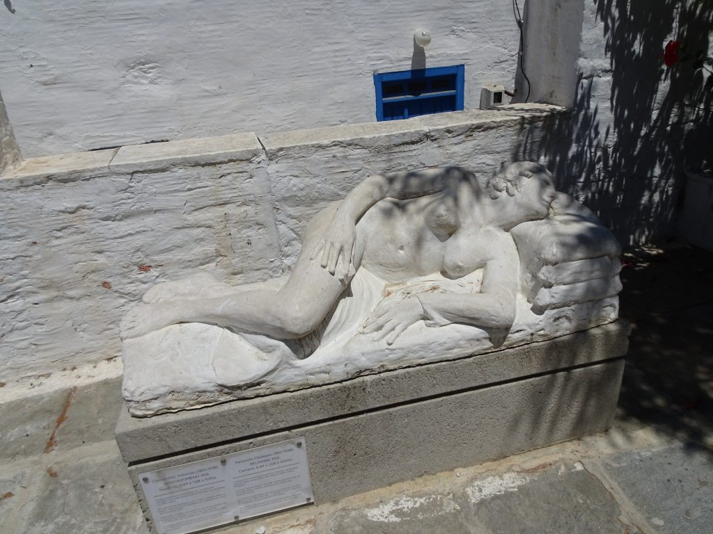 A sculpture of the famous GIannoulis Chalepas