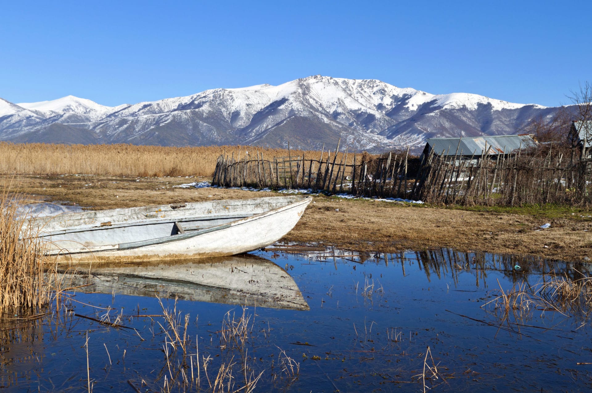 Prespes, famous for its lakes and their 
