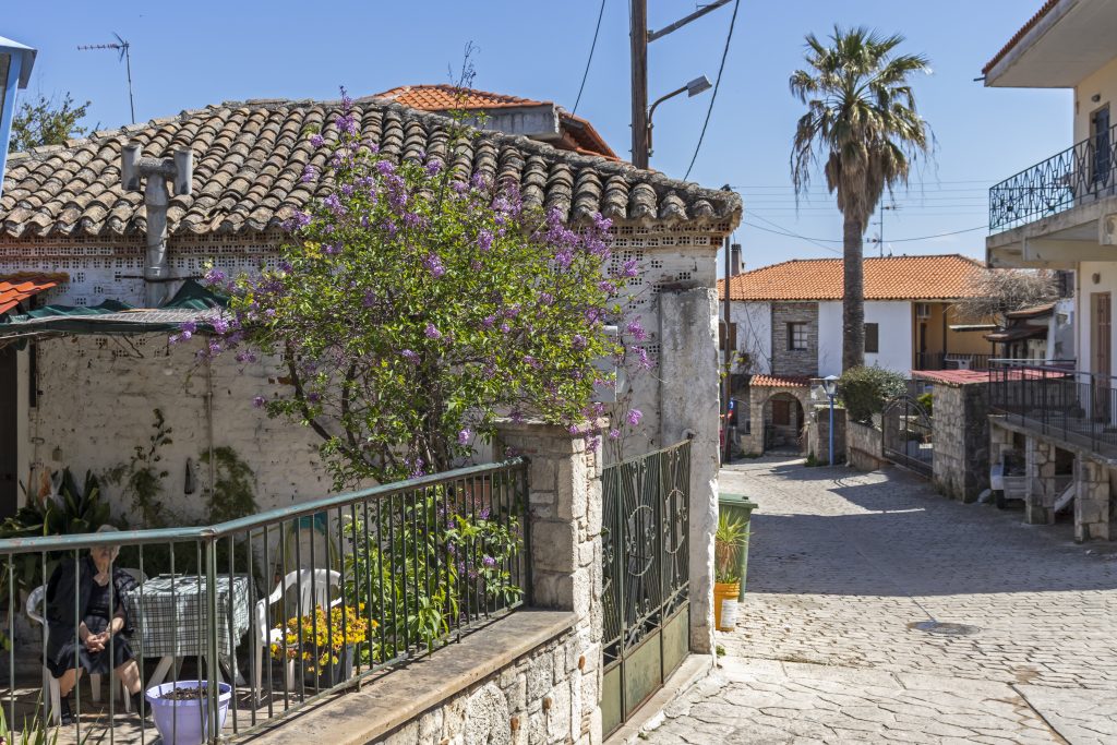 Old Houses in the historical town of Afytos, Kassandra, Chalkidiki