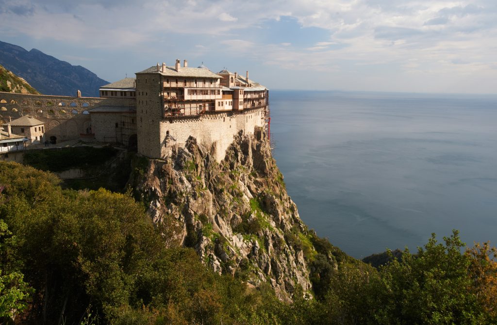 Simonos Petras monastery, Mount Athos, Chalkidiki