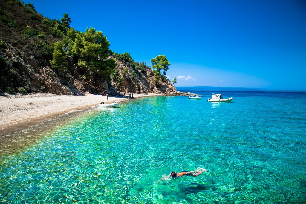 plage de Chalcidique dans le nord de la Grèce