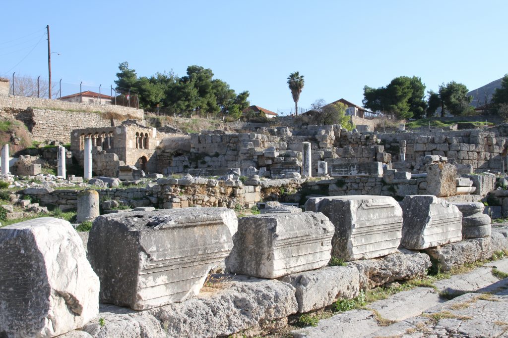 Ruins of Cornithos, in Peloponesse, Greece