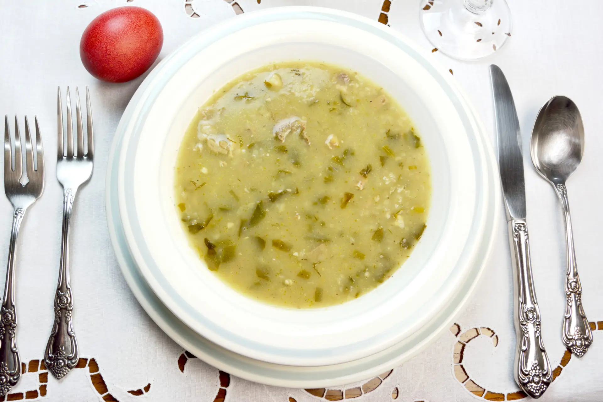 Magiritsa vegan, soupe grecque de Pâques
