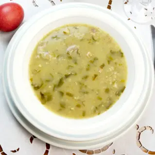 Magiritsa vegan, soupe grecque de Pâques