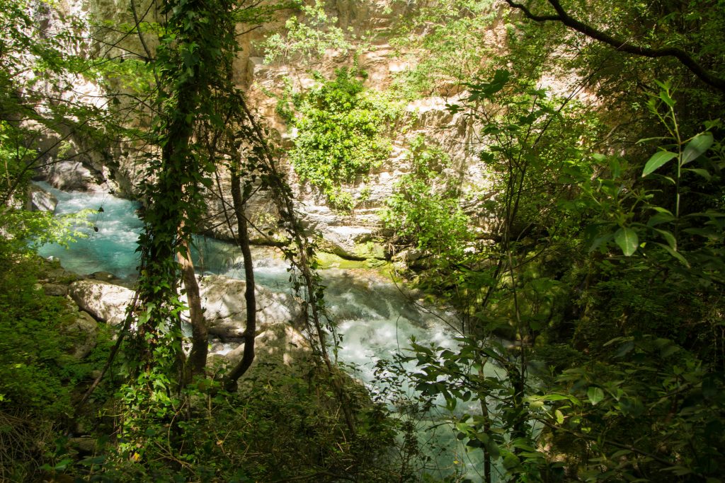 La rivière de Lousios en Arcadie dans le Péloponnèse