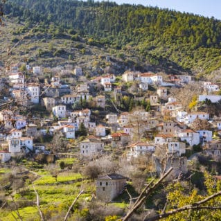 Le village de Prastos en Arcadie en Péloponnèse