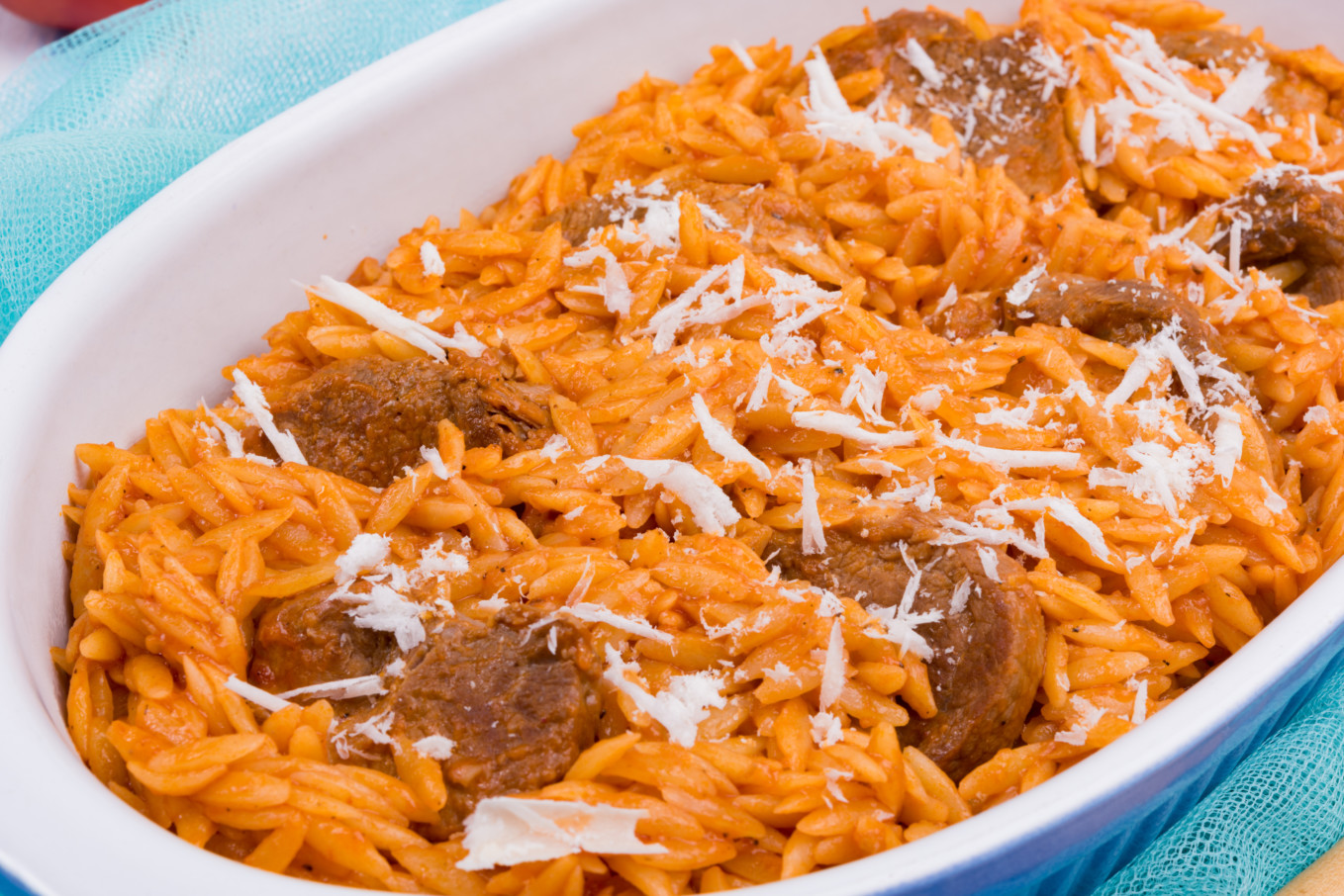 Recette du Youvetsi avec des pâtes kritharaki Poupadou