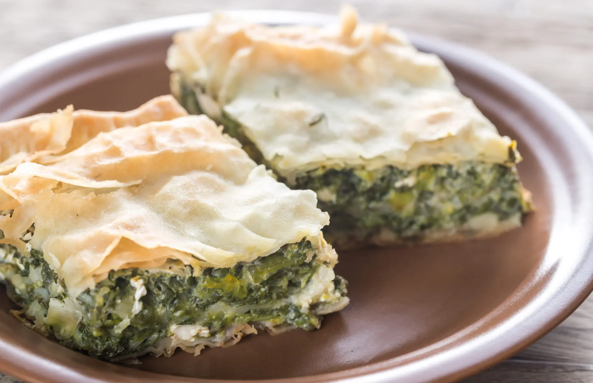 Spanakopita or spinach pie