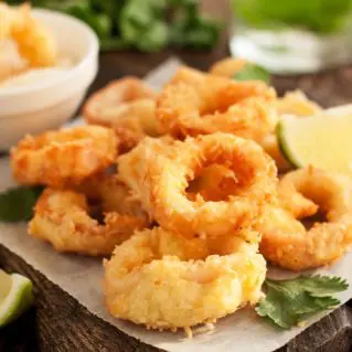 Kalamarakia tiganita ou Calamars frits