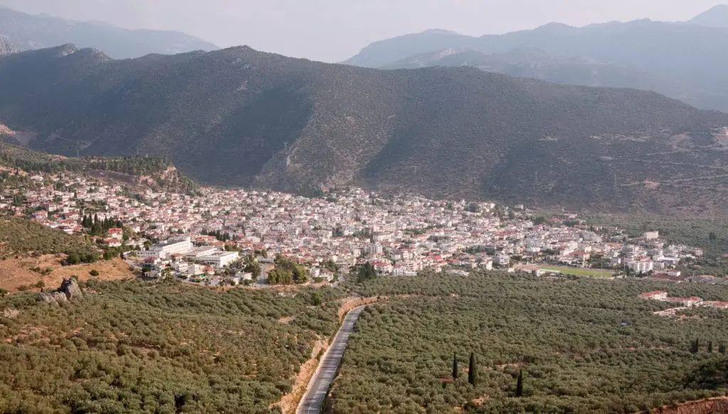 The city of Amfissa in Phocis