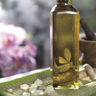Olive oil infused with Chios mastic