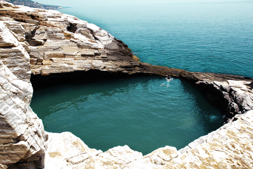 Gkiola, la piscine naturelle de Thassos