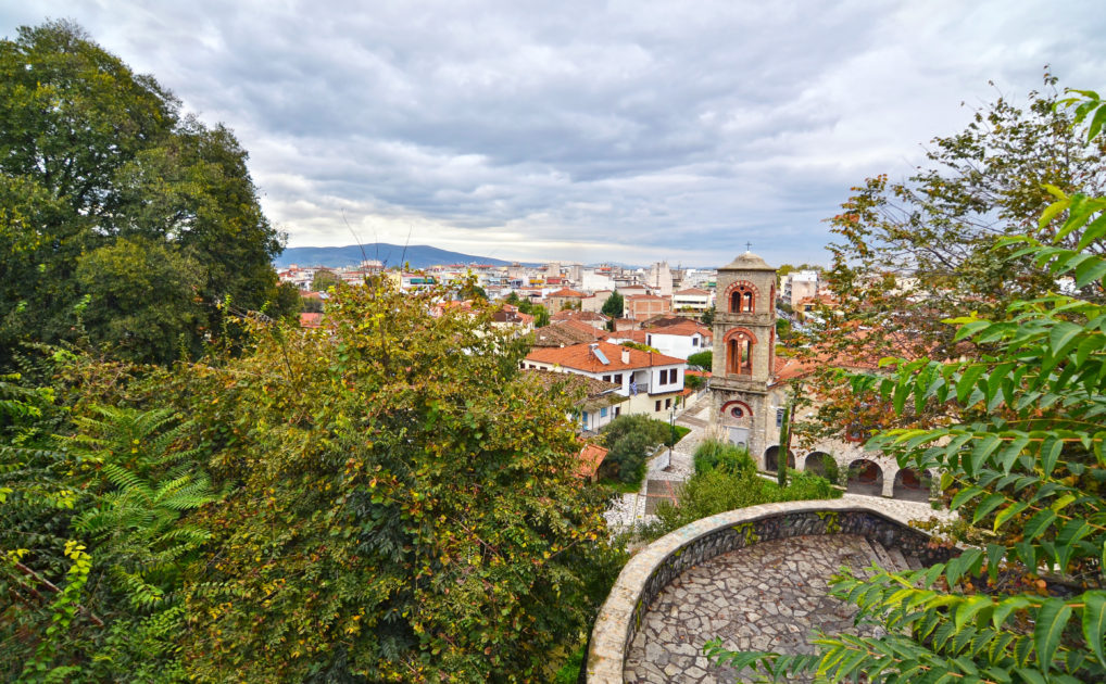 La vue sur Trikala du chateau byzantin