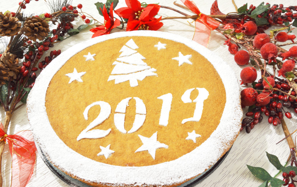 La vassilopita gâteau cake pour la fête de fin d'année en Grèce