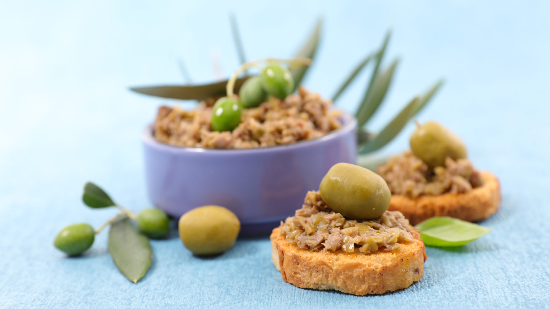 Tapenade with green olives from Chalkidiki