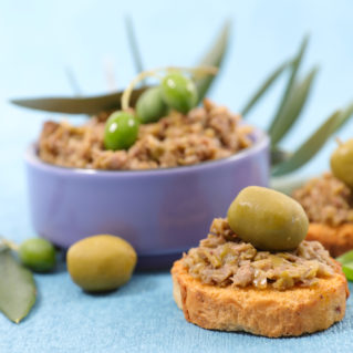 Tapenade with green olives from Chalkidiki