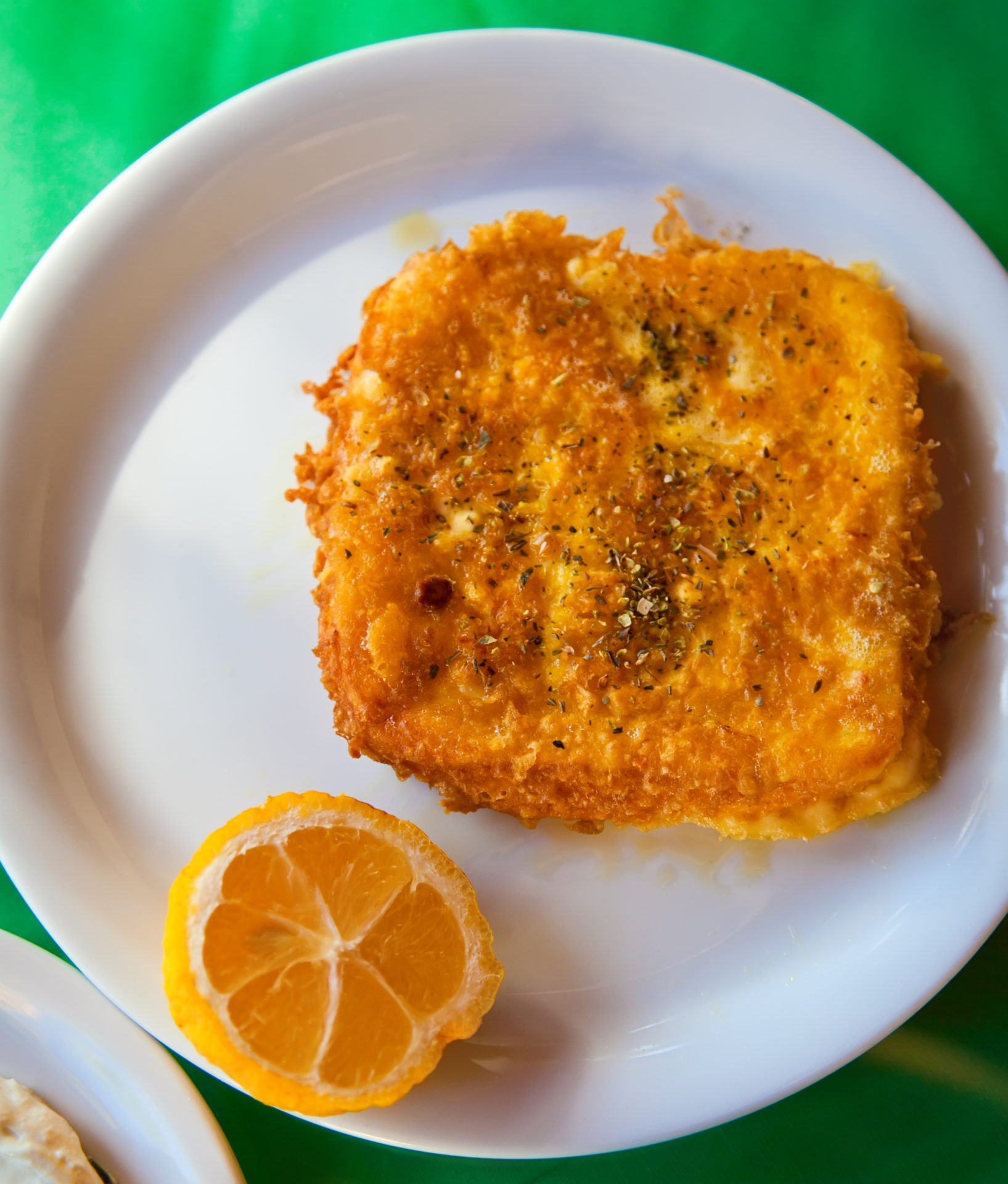 Saganaki, the greek fried cheese