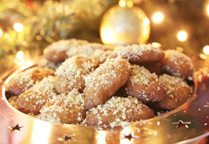 Les melomakaraona un de gateaux traditionnels de Grece pour Noël