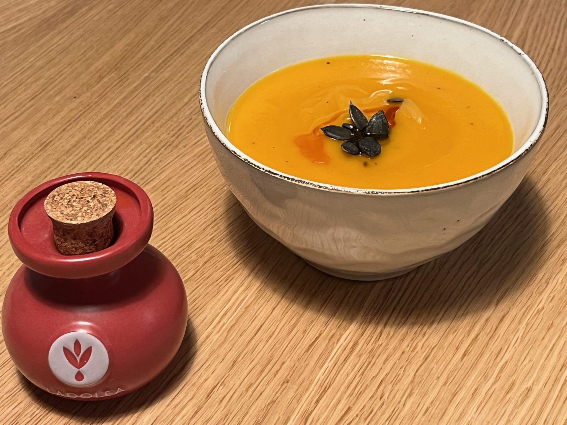 Velvety pumpkin and potato soup