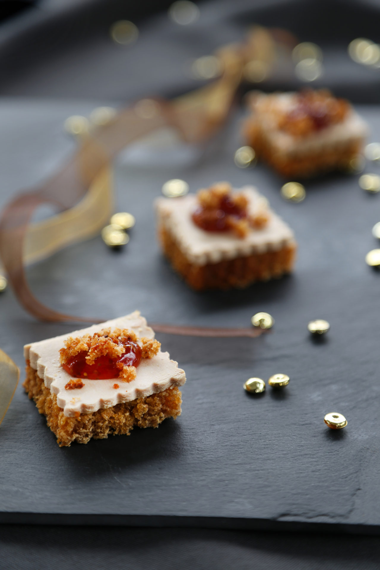 Toasts au foie gras et pain d’épices