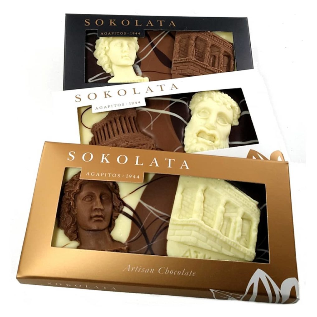 Chocolats grecs anciens en 3D et triple chocolat