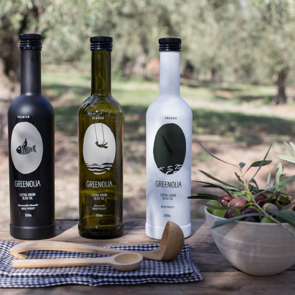 Huile d'olive extra vierge Koroneiki, Koreneiki et Amfissis et Premium Greenolia