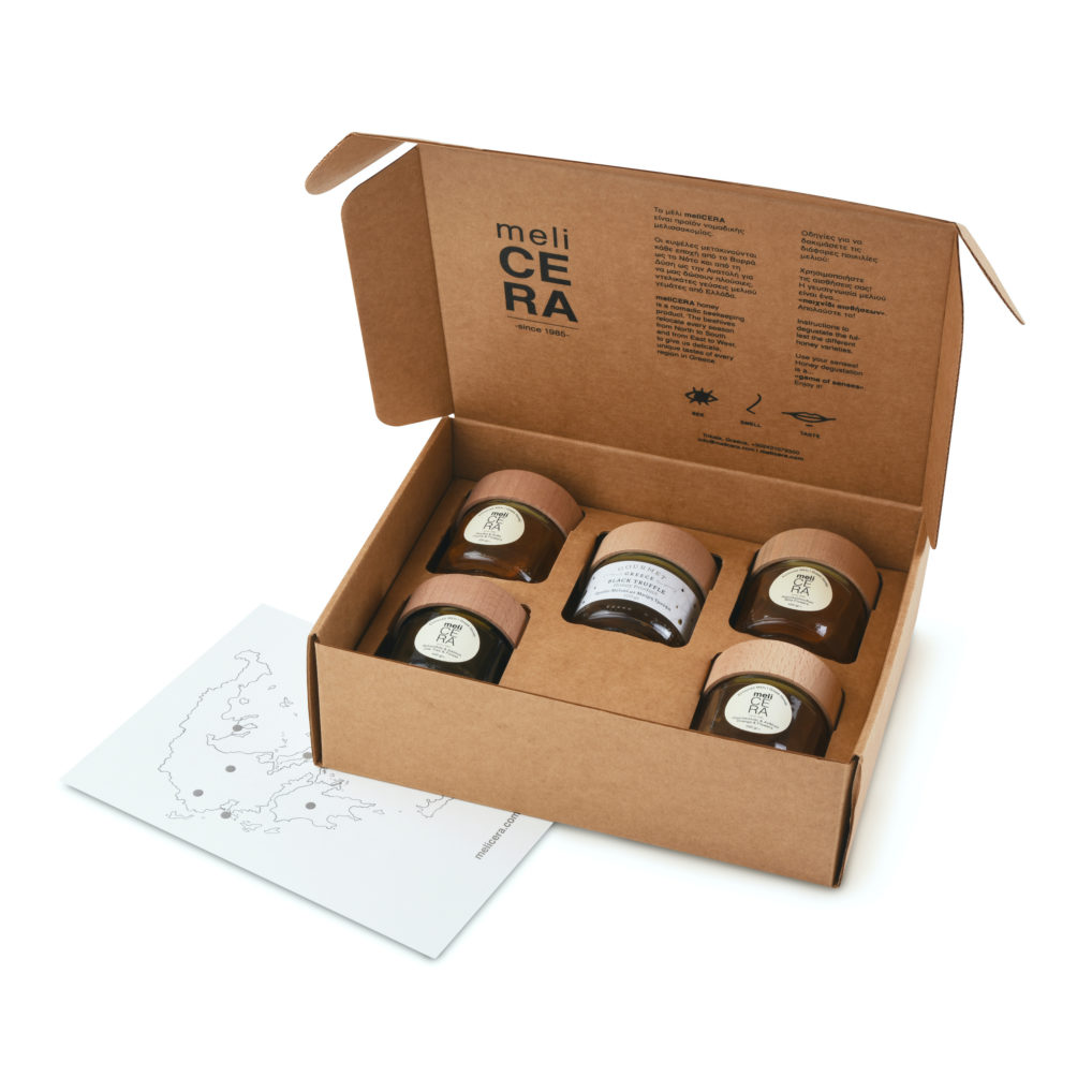 Coffret de 5 miels artisanaux Melicera