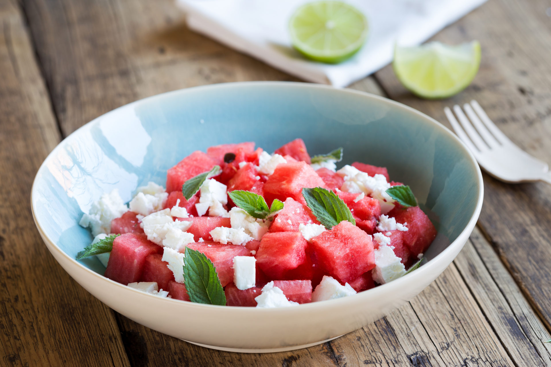 Watermelon salad with greek feta DPO